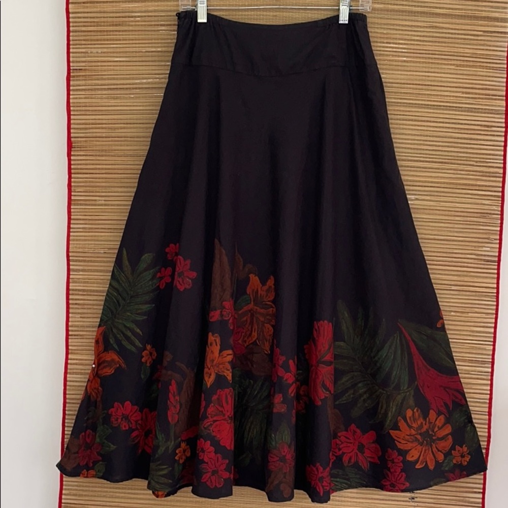 Chico’s long skirt floral print